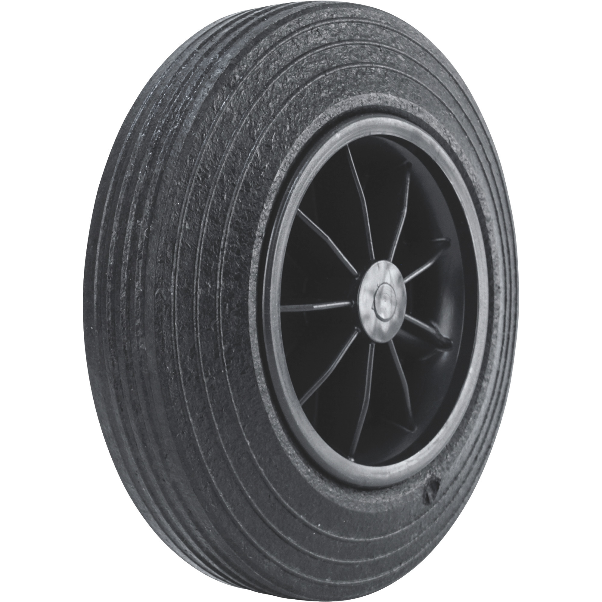 Martin Wheel 8in. Snap-Lock Trash Container Wheel, 5/8in. Bore, Fits 5/8in. Axle, Hub Offset 2 5/8in.-3 3/4in.L, Model# 682.201.1611S